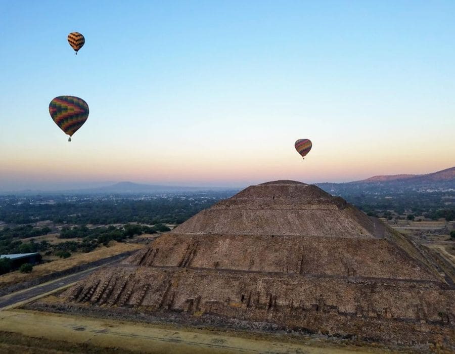 vuelo en globo teotihuacan